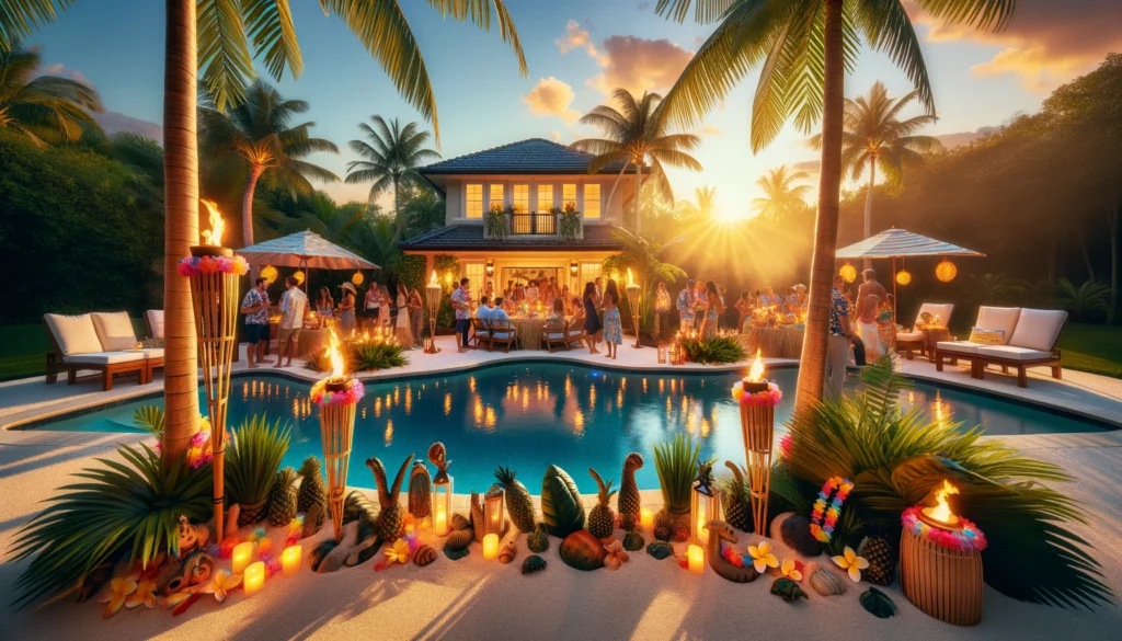 Best Pool Party Themes for Adults - Hawaiian Luau