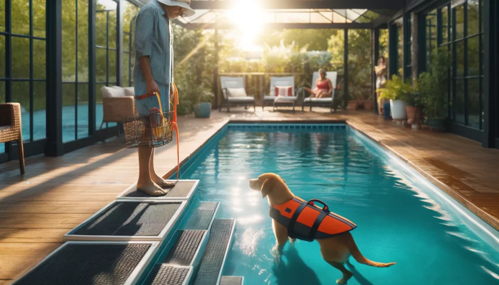 Pool Safety for dogs - pet life jacket